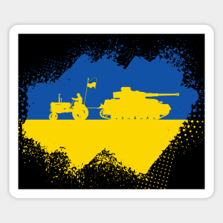 Ukraine Tractor Freedom Magnet